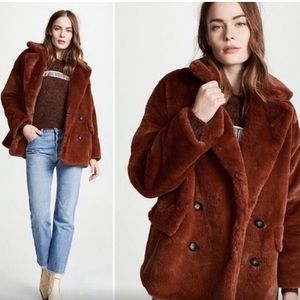 Free People Kate faux fur coat
